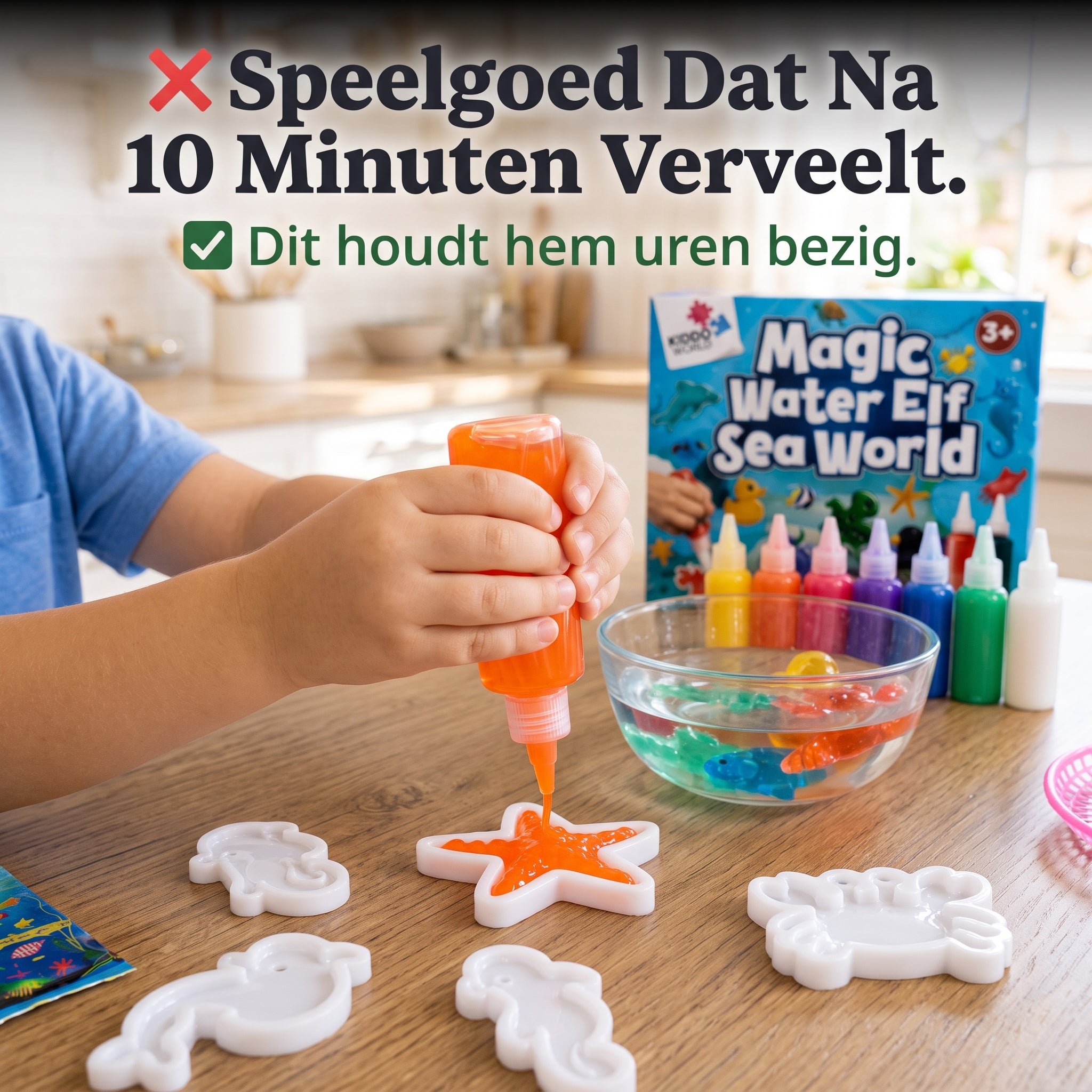 Zelf Zeediertjes Maken — Kinderschat ZeeMagie | Schermvrij DIY Knutselpakket | Vanaf 3 Jaar