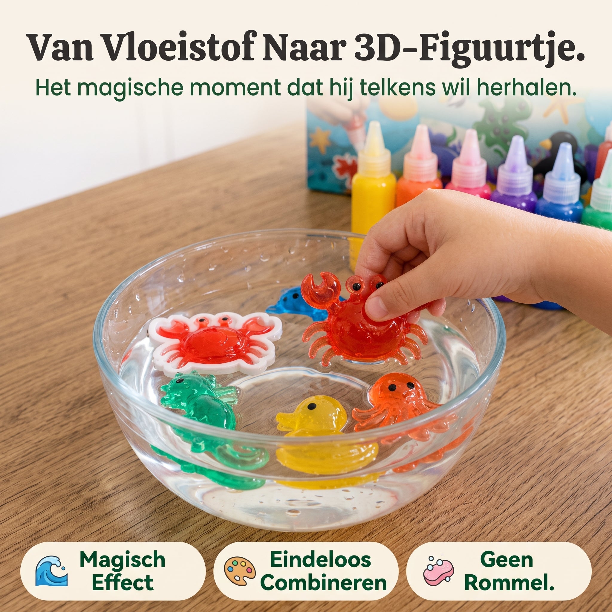Zelf Zeediertjes Maken — Kinderschat ZeeMagie | Schermvrij DIY Knutselpakket | Vanaf 3 Jaar