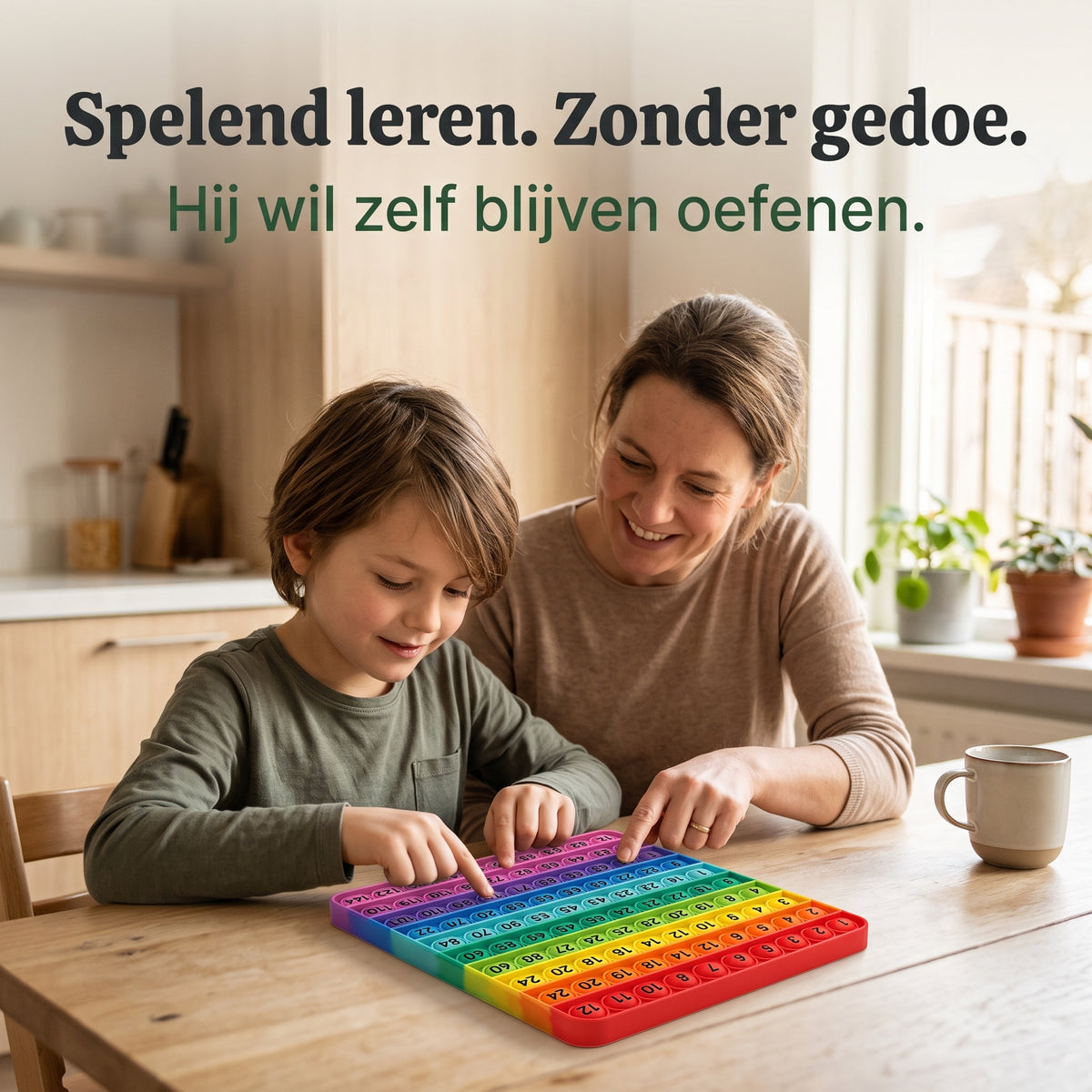 Tafels Oefenen Zonder Frustratie — Kinderschat TafelsWijzer | Pop-It Tafelspel | Groep 4-6