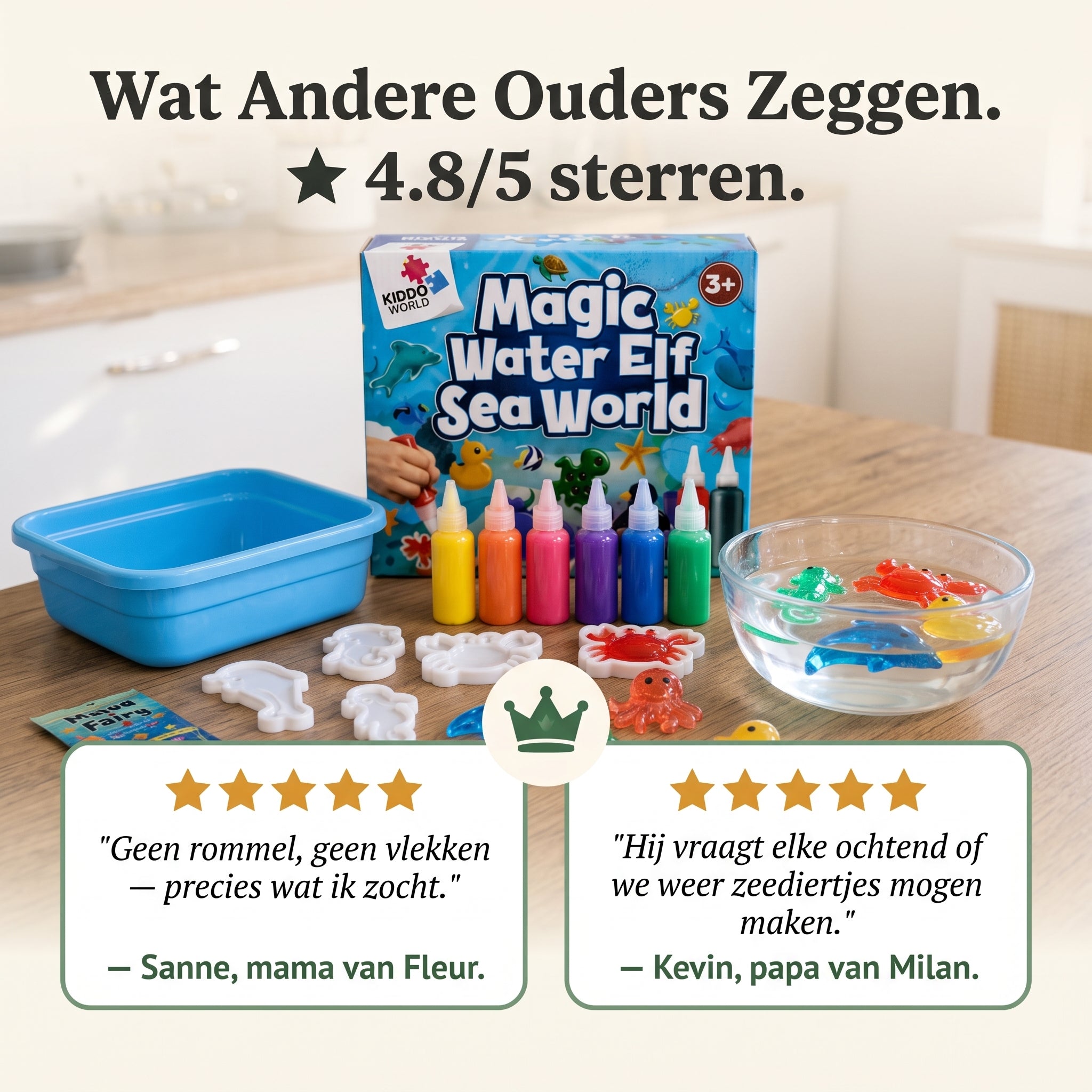 Zelf Zeediertjes Maken — Kinderschat ZeeMagie | Schermvrij DIY Knutselpakket | Vanaf 3 Jaar