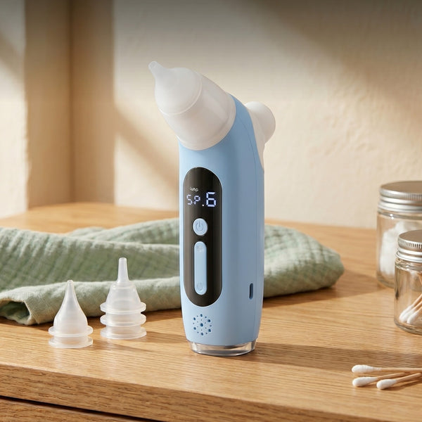 Vrij Ademen in Seconden — 2-in-1 Elektrische Neuszuiger & Vernevelaar | Baby & Peuter