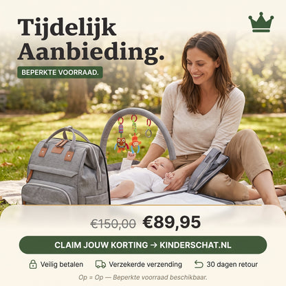 Overal Een Veilige Rustplek — Kinderschat LuierTasPlus | Uitklapbare Luiertas & Verschoonplek | Vanaf 0 Maanden