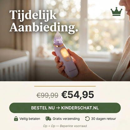 Vrij Ademen in Seconden — 2-in-1 Elektrische Neuszuiger & Vernevelaar | Baby & Peuter