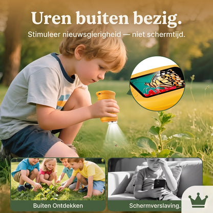 Ontdek de Onzichtbare Wereld — Kinderschat Avonturen Microscoop | 1000x Vergroting | HD-Scherm | Vanaf 4 Jaar