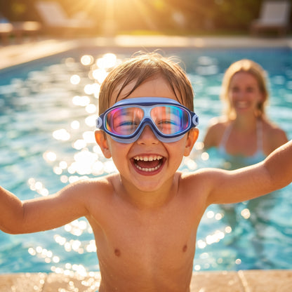 Geen Tranen Meer bij het Zwembad — Kinderschat SplashEyes | Lekvrije Zwembril voor Kinderen | 2-12 Jaar