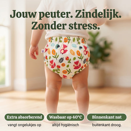 Zindelijk in Jouw Eigen Tempo — Kinderschat Zindelijkheidsbroekjes | Wasbaar & Herbruikbaar