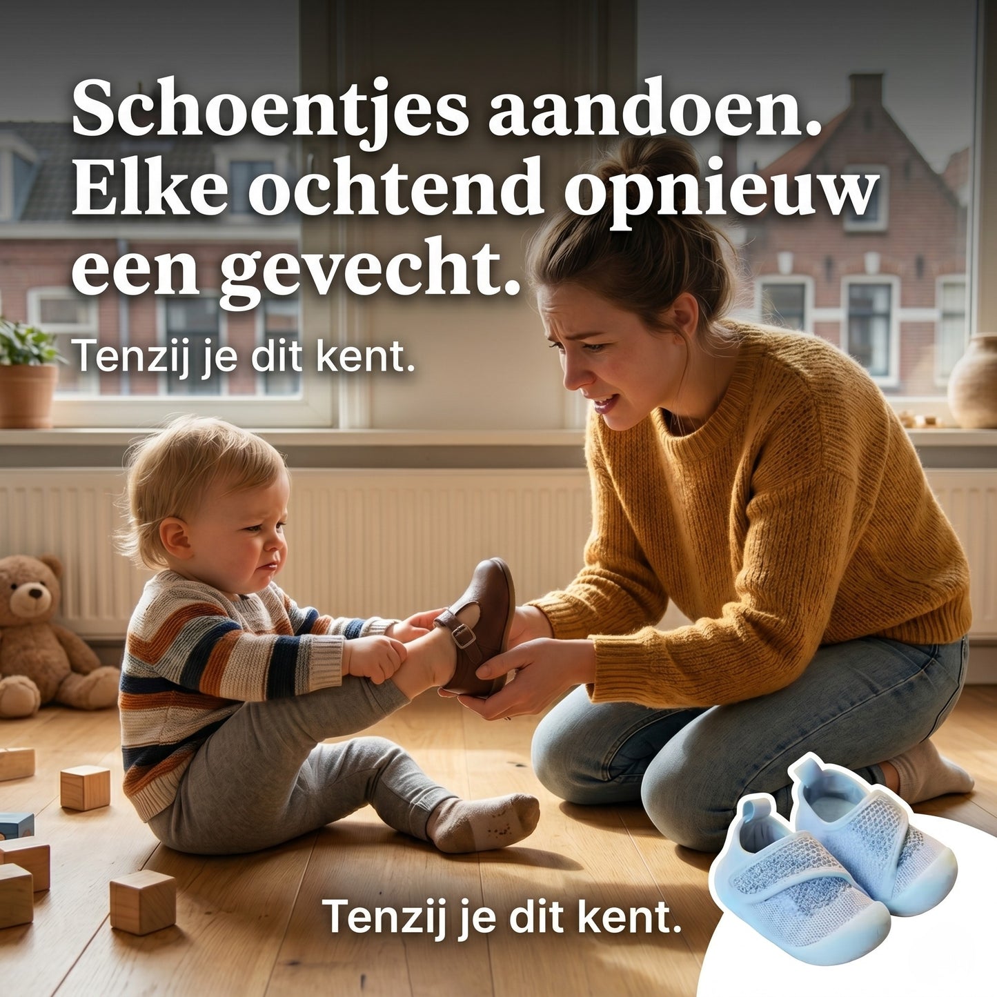 Veilige Eerste Stapjes — Kinderschat Wasbare Loopschoentjes | Antislip & Flexibel | Baby & Peuter