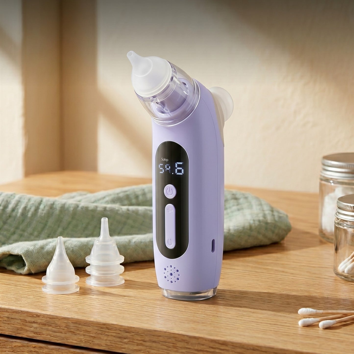 Vrij Ademen in Seconden — 2-in-1 Elektrische Neuszuiger & Vernevelaar | Baby & Peuter