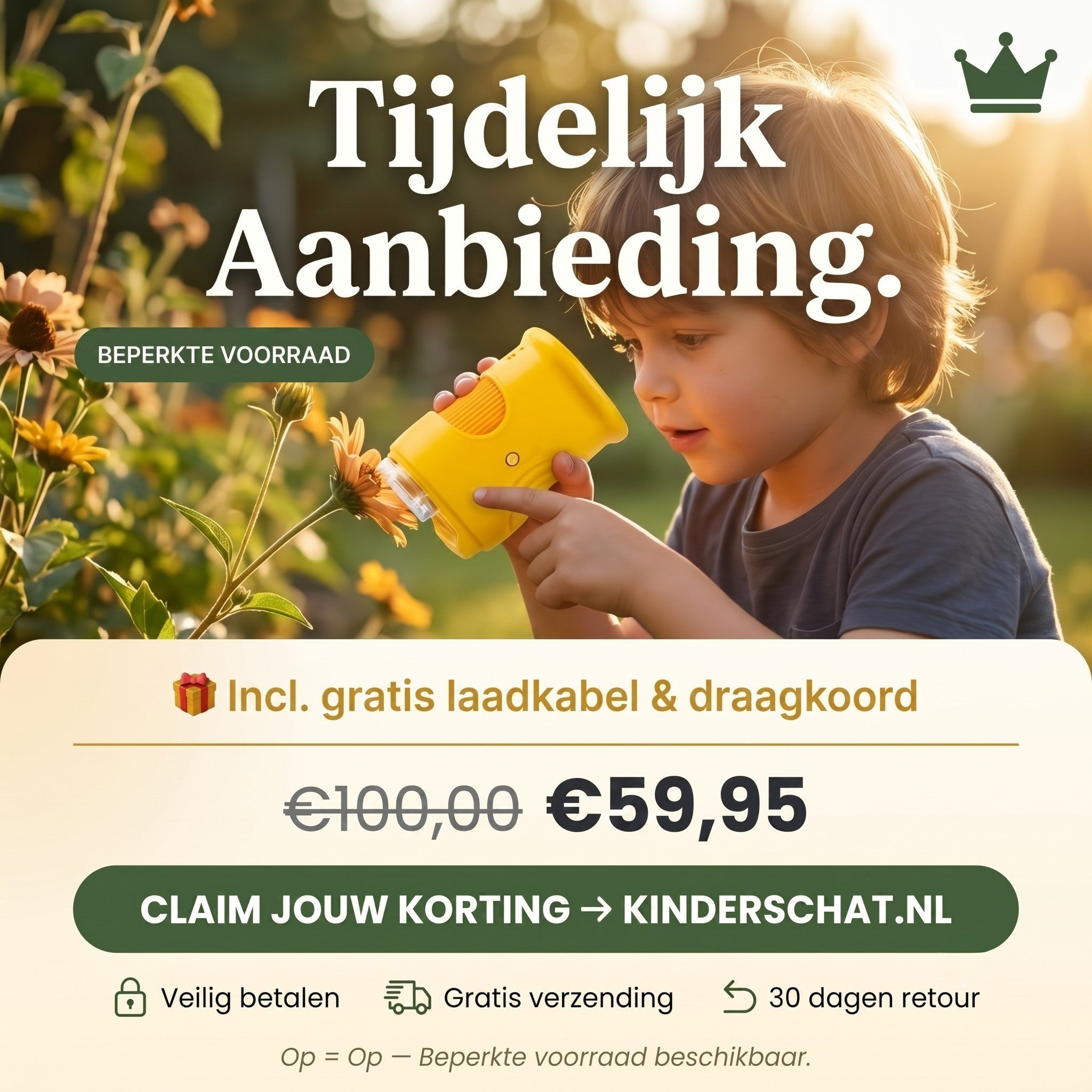 Ontdek de Onzichtbare Wereld — Kinderschat Avonturen Microscoop | 1000x Vergroting | HD-Scherm | Vanaf 4 Jaar