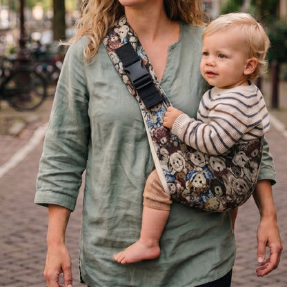 Handen Vrij in 10 Seconden — Kinderschat Schouderdrager | Babydrager voor Thuis en Onderweg | Geschikt van 4,5 kg tot 20 kg