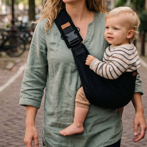 Handen Vrij in 10 Seconden — Kinderschat Schouderdrager | Babydrager voor Thuis en Onderweg | Geschikt van 4,5 kg tot 20 kg