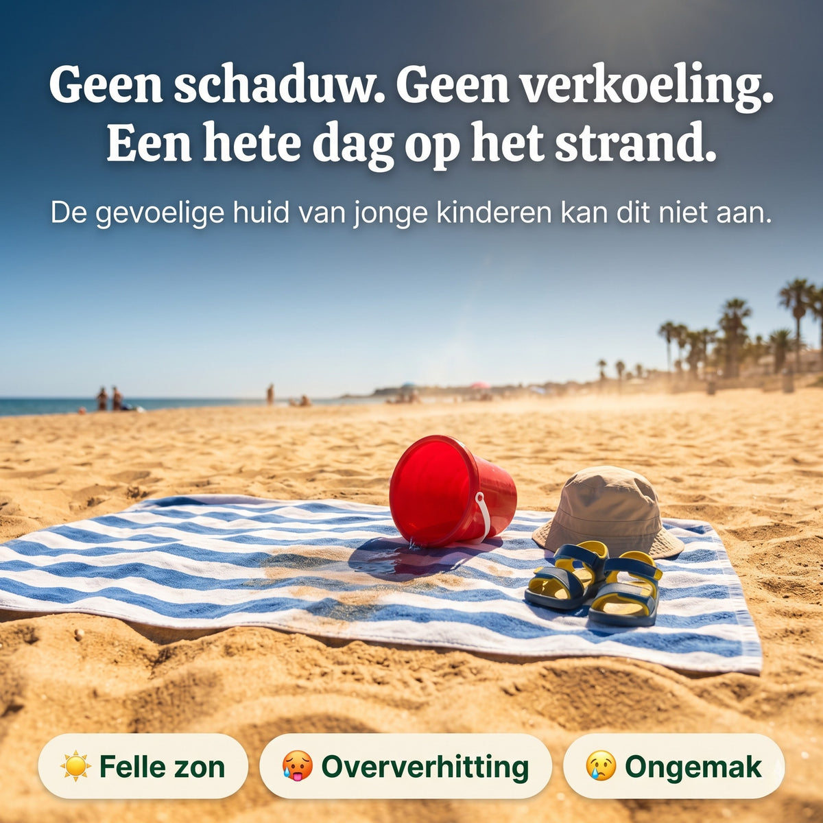 Veilig Spelen in de Zon — Kinderschat Baby Strandtent met Zwembadje | UV50+ Bescherming | In 3 Seconden Opgezet