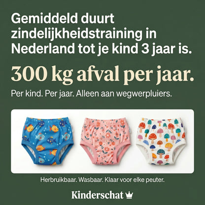 Zindelijk in Jouw Eigen Tempo — Kinderschat Zindelijkheidsbroekjes | Wasbaar & Herbruikbaar