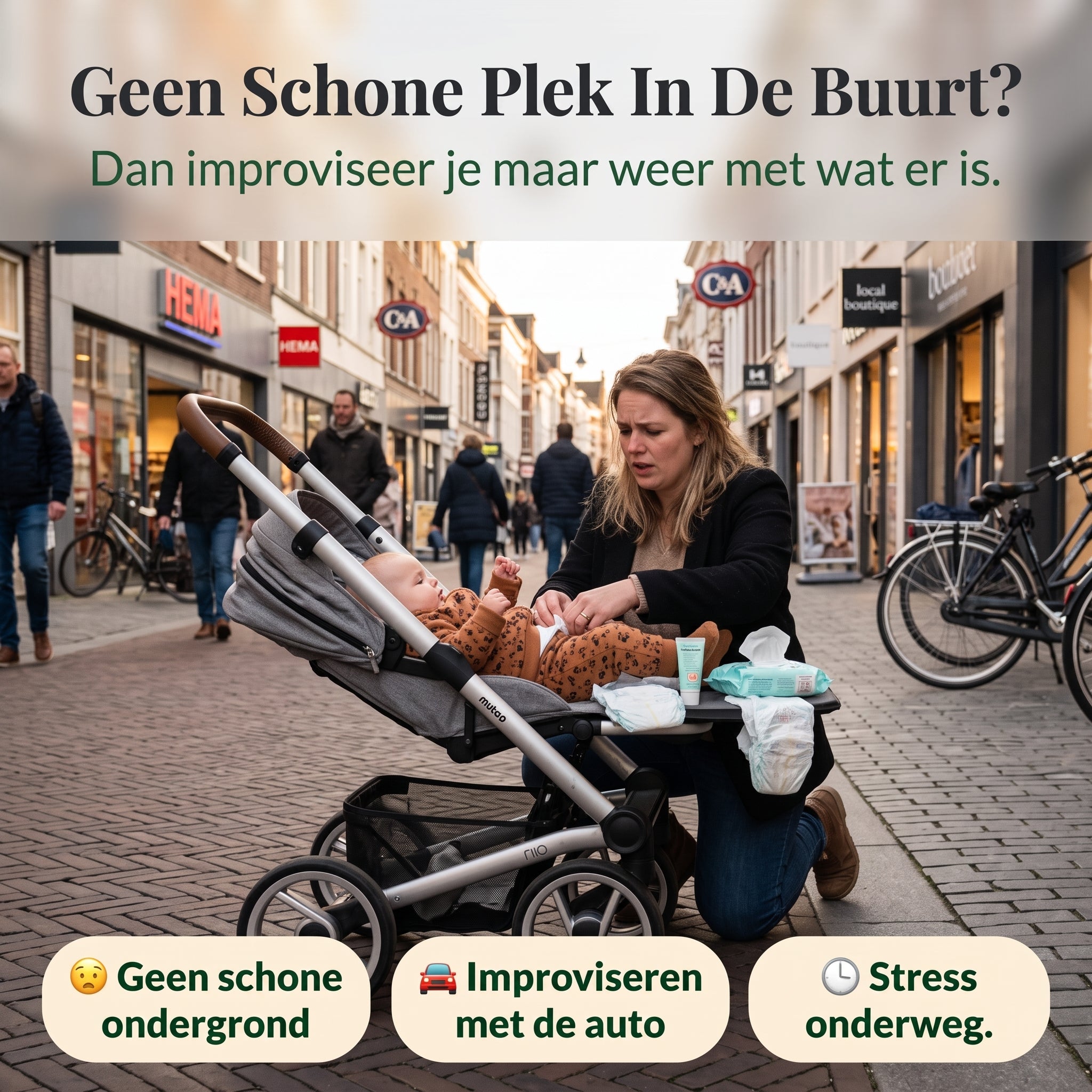 Overal Een Veilige Rustplek — Kinderschat LuierTasPlus | Uitklapbare Luiertas & Verschoonplek | Vanaf 0 Maanden