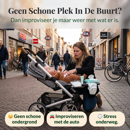Overal Een Veilige Rustplek — Kinderschat LuierTasPlus | Uitklapbare Luiertas & Verschoonplek | Vanaf 0 Maanden