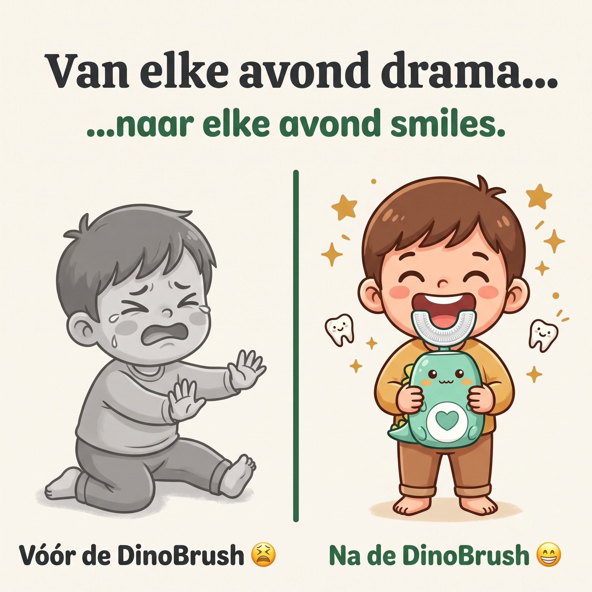 Geen Tranen Meer — Kinderschat DinoBrush | Tandenpoetsen Wordt Leuk | Geschikt Vanaf 2 Jaar