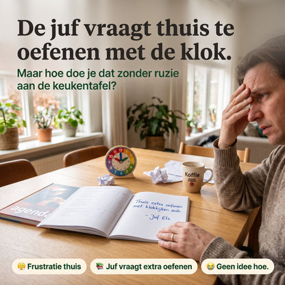 Klokkijken Leren Zonder Frustratie — Kinderschat TijdWijzer | Montessori Educatieve Klok | Groep 2-4