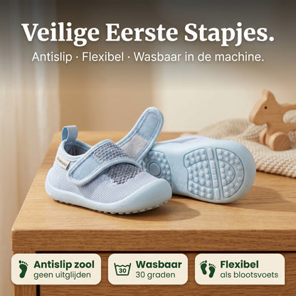 Veilige Eerste Stapjes — Kinderschat Wasbare Loopschoentjes | Antislip & Flexibel | Baby & Peuter