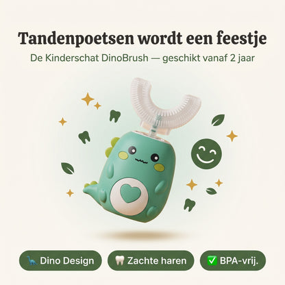 Geen Tranen Meer — Kinderschat DinoBrush | Tandenpoetsen Wordt Leuk | Geschikt Vanaf 2 Jaar