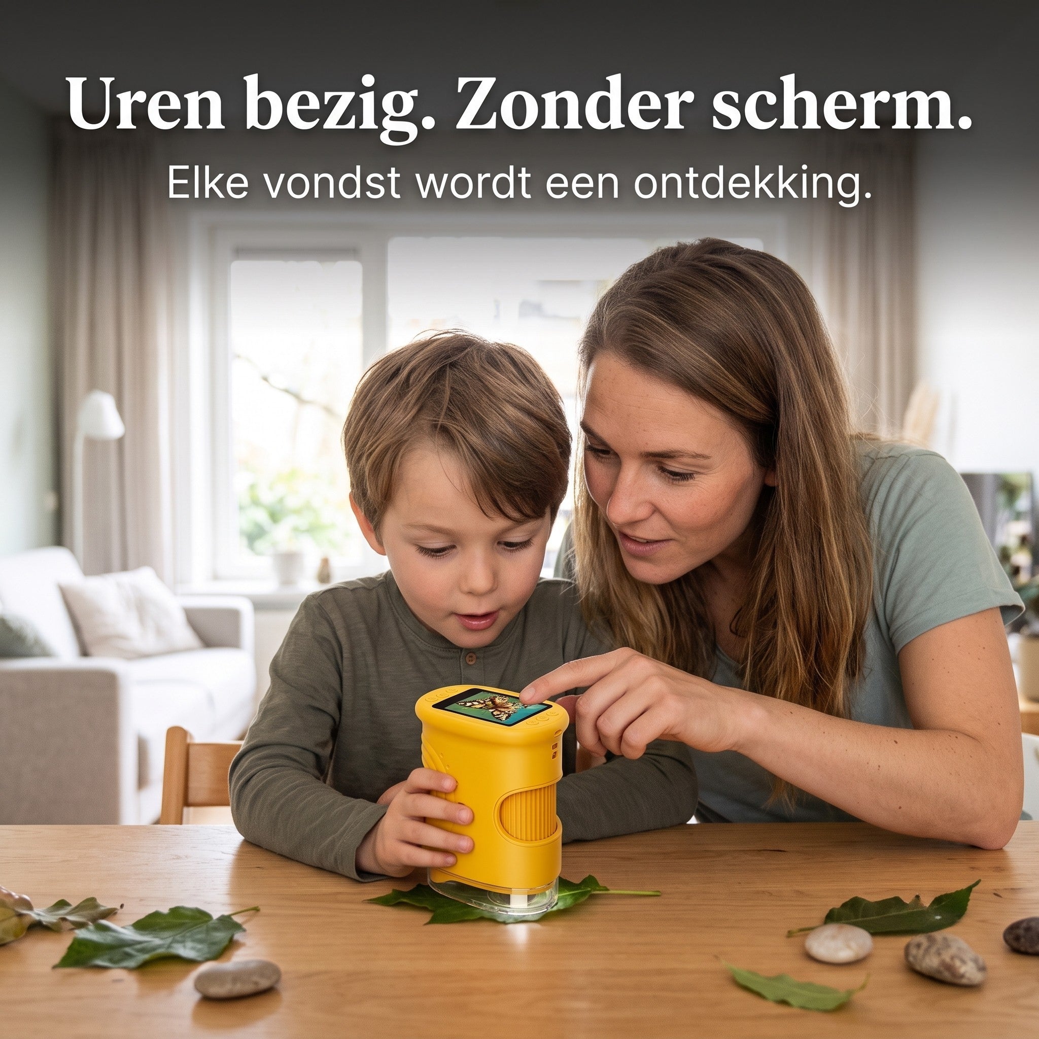 Ontdek de Onzichtbare Wereld — Kinderschat Avonturen Microscoop | 1000x Vergroting | HD-Scherm | Vanaf 4 Jaar