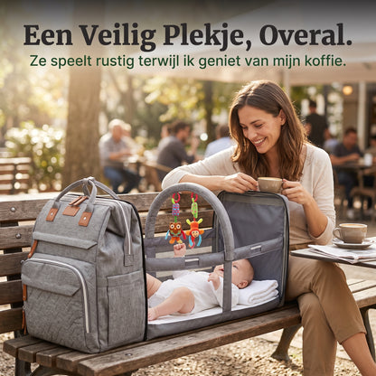 Overal Een Veilige Rustplek — Kinderschat LuierTasPlus | Uitklapbare Luiertas & Verschoonplek | Vanaf 0 Maanden
