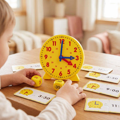 Klokkijken Leren Zonder Frustratie — Kinderschat TijdWijzer | Montessori Educatieve Klok | Groep 2-4
