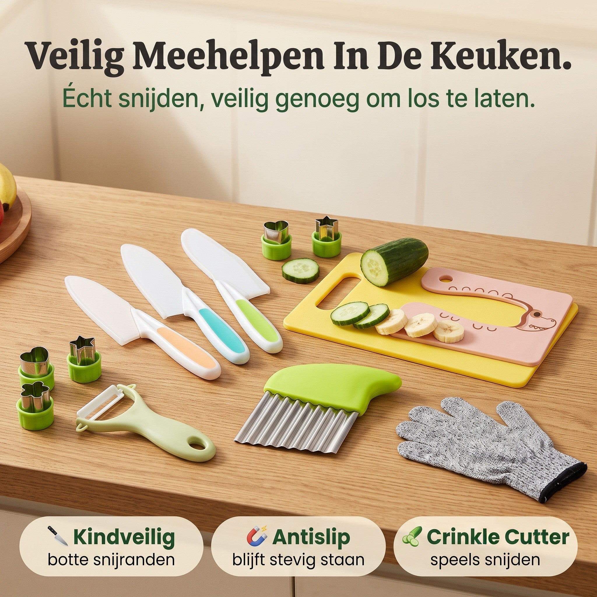Veilig Meehelpen In De Keuken — Kinderschat SnijMaatje | Kindveilig Kookset | Vanaf 4 Jaar