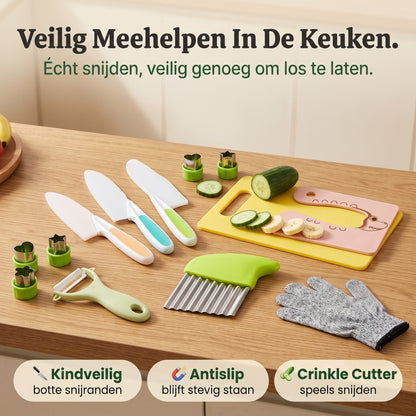 Veilig Meehelpen In De Keuken — Kinderschat SnijMaatje | Kindveilig Kookset | Vanaf 4 Jaar