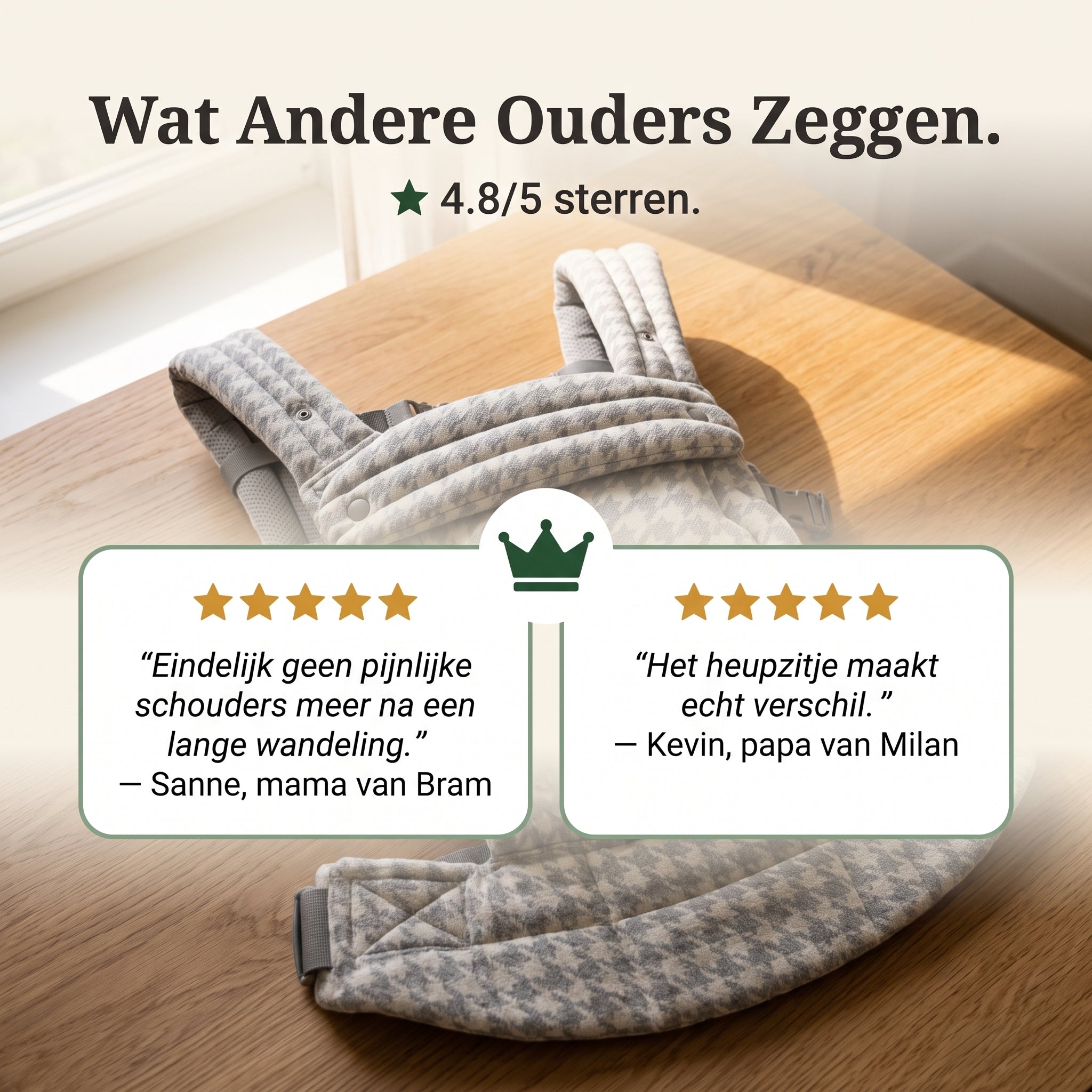 Draag Zonder Rugpijn, Van Baby Tot Peuter — Kinderschat ErgoDrager | Ergonomische M-Houding Draagzak | 0-2 Jaar