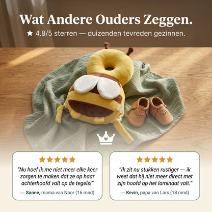 Veilig Leren Lopen — Kinderschat Veiligheidsrugzak | Hoofdbeschermer voor Baby & Peuter | 4-24 Maanden | 1+1 gratis