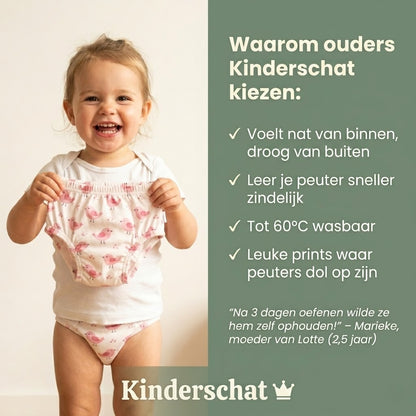 Zindelijk in Jouw Eigen Tempo — Kinderschat Zindelijkheidsbroekjes | Wasbaar & Herbruikbaar