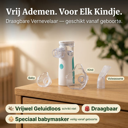 Vrij Ademen Overal — Kinderschat Draagbare Vernevelaar | Baby, Kind & Volwassene | Stil & Compact
