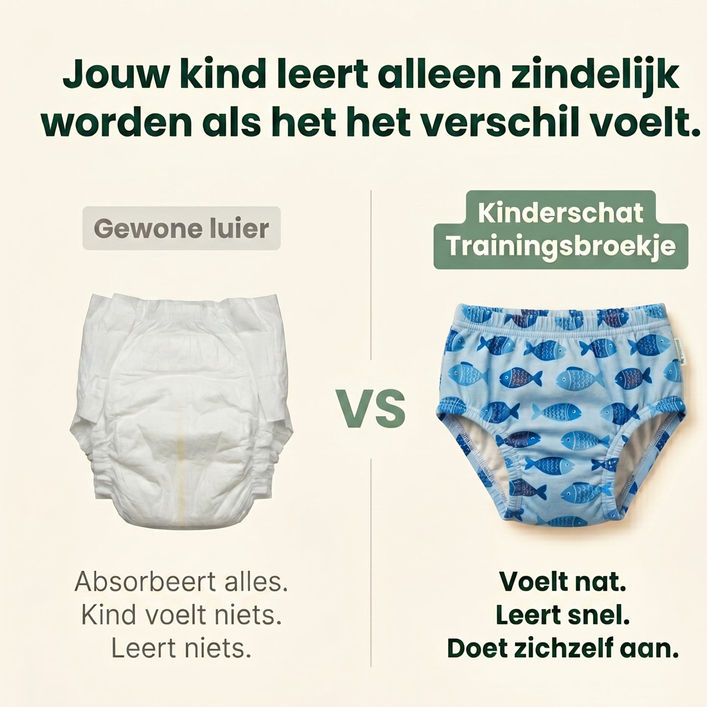 Zindelijk in Jouw Eigen Tempo — Kinderschat Zindelijkheidsbroekjes | Wasbaar & Herbruikbaar