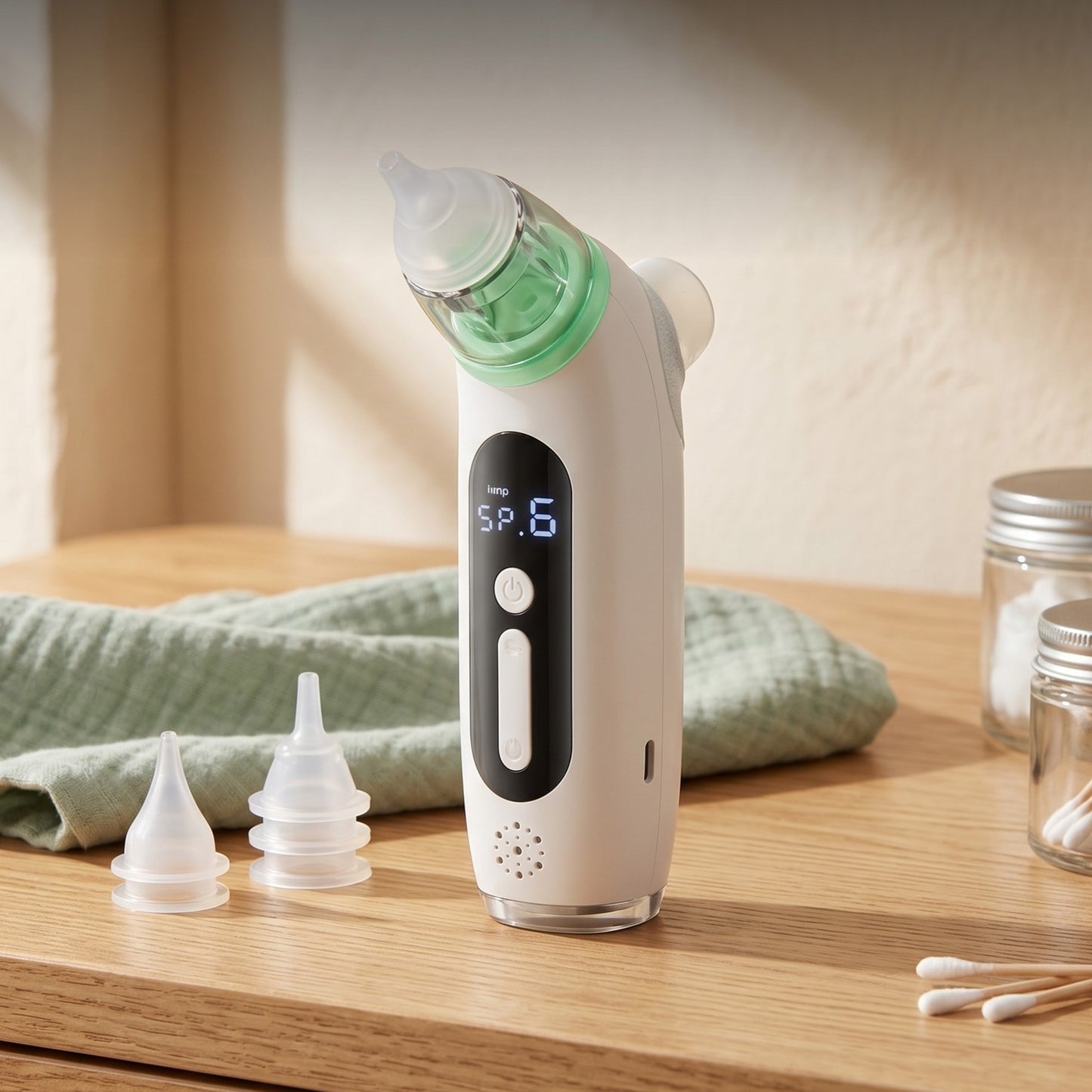Vrij Ademen in Seconden — 2-in-1 Elektrische Neuszuiger & Vernevelaar | Baby & Peuter